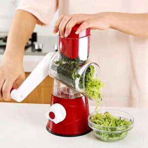 Fatiador Ralador de Legumes Frutas e Vegetais 3 em 1 Multifuncional com Manivela - Slicer Multi
