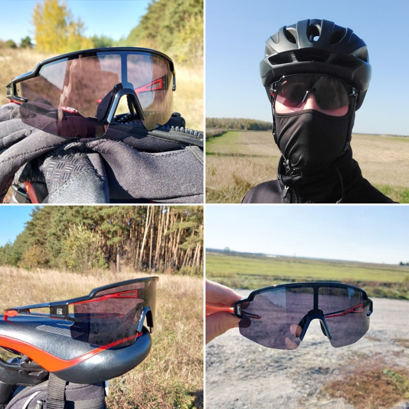 Óculos Ciclismo com Proteção UV400 Masculino/Feminino RockBros - Imagem 3