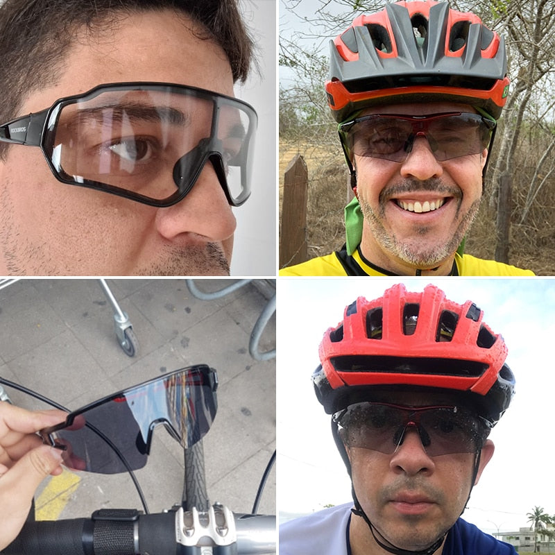 Óculos Ciclismo com Proteção UV400 Masculino/Feminino RockBros - Imagem 2