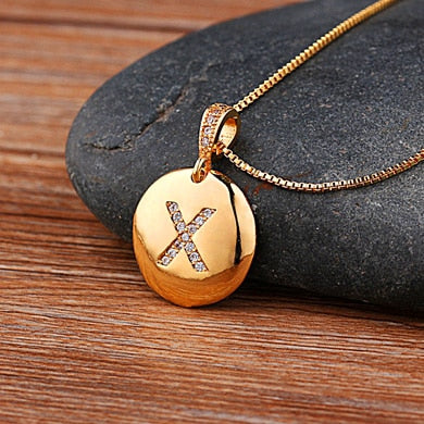 Colar Pingente de Letra 18K - Imagem 21