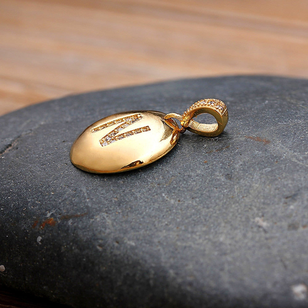 Colar Pingente de Letra 18K - Imagem 29