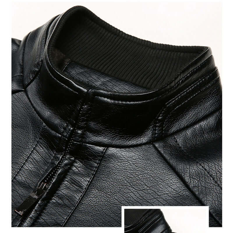 Jaqueta Masculina de Couro Michigan Elegante - Imagem 3