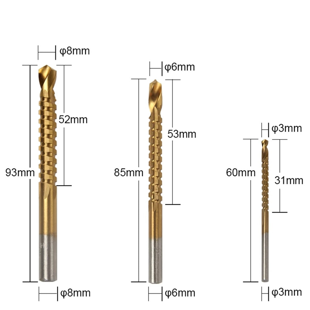 Kit Completo 6 Brocas de Titânio Escalonada - Imagem 6