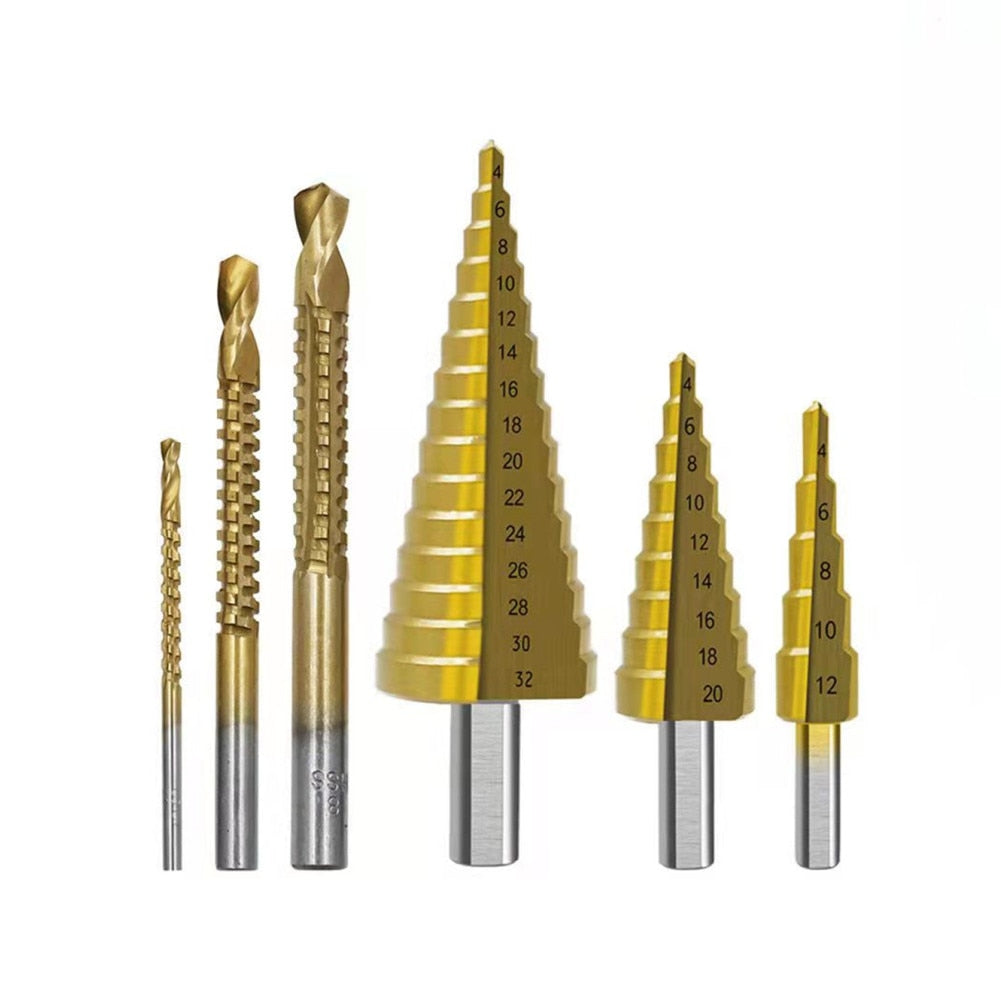 Kit Completo 6 Brocas de Titânio Escalonada - Imagem 5