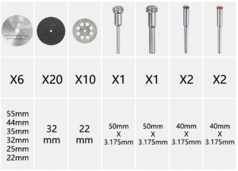 Kit Discos de Corte Diamantados 42 Peças - Imagem 4