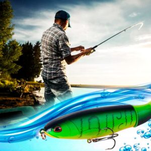 Kit Iscas Artificiais Giratória para Pesca - Compre 6 Leve 8