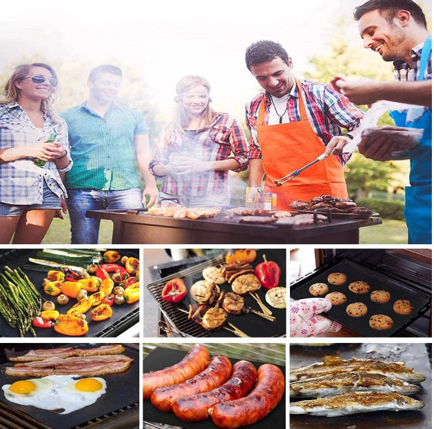 Kit com 3 Manta Térmica Antiaderente para Churrasco Reutilizável - Imagem 8