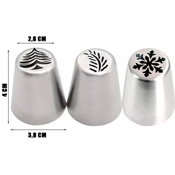 Kit com 4 Bicos de Confeitar Natalinos - Imagem 8