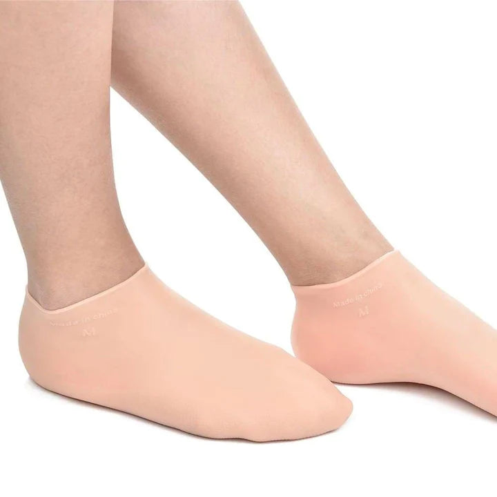 Meia Feminina de Silicone para Hidratar os Pés e Calcanhar - Imagem 3