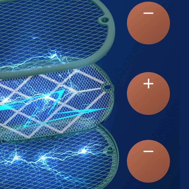 Raquete Elétrica Mata Mosquito com Led Ultravioleta - Imagem 5
