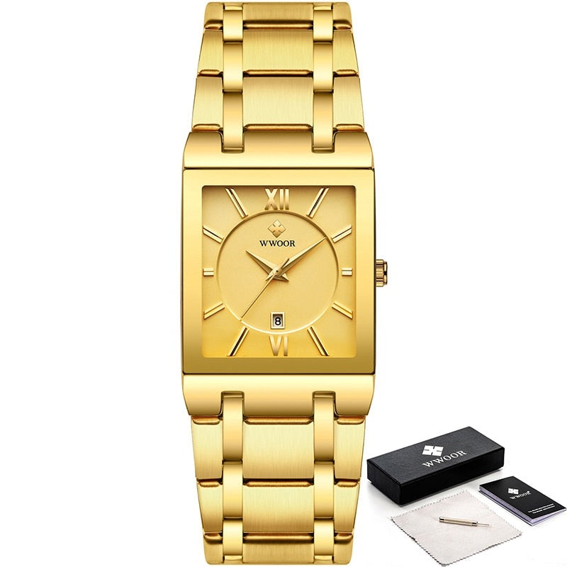 Relógio Masculino Gold Watch - Imagem 9