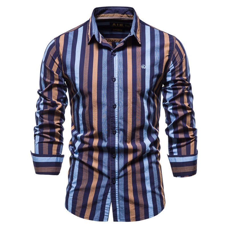 Camisa Listrada Casual - Masculina - Imagem 3