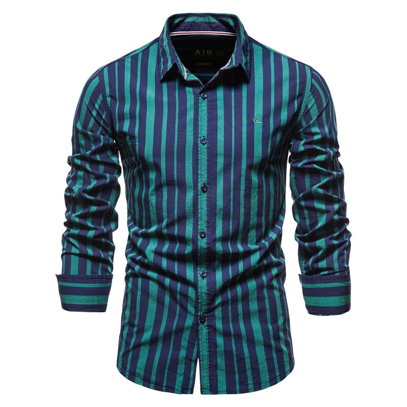 Camisa Listrada Casual - Masculina - Imagem 5