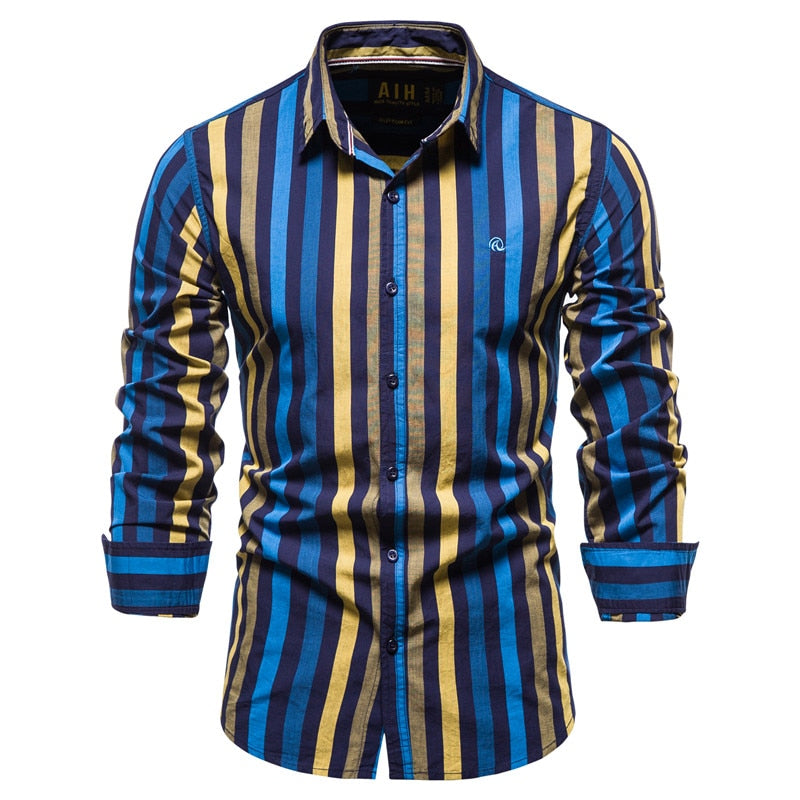 Camisa Listrada Casual - Masculina - Imagem 10