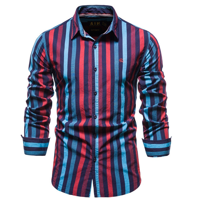 Camisa Listrada Casual - Masculina - Imagem 4