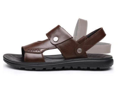 Sandália Masculina de Couro Verão Comfort - Imagem 6