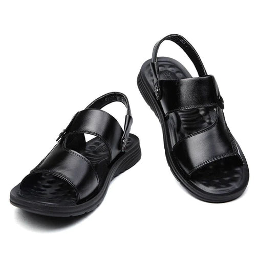 Sandália Masculina de Couro Verão Comfort - Imagem 3