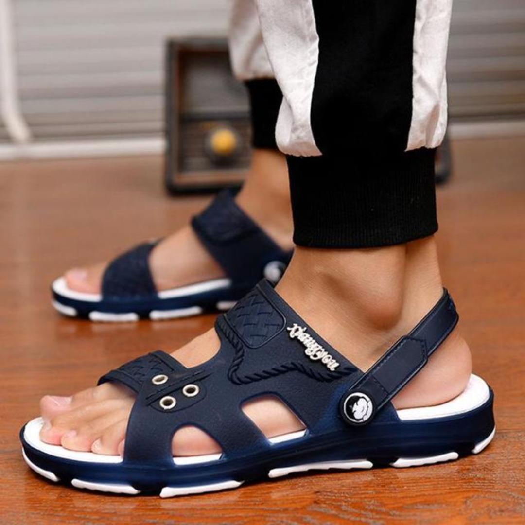 Sandália de Couro Masculina Ortopédica - Imagem 3