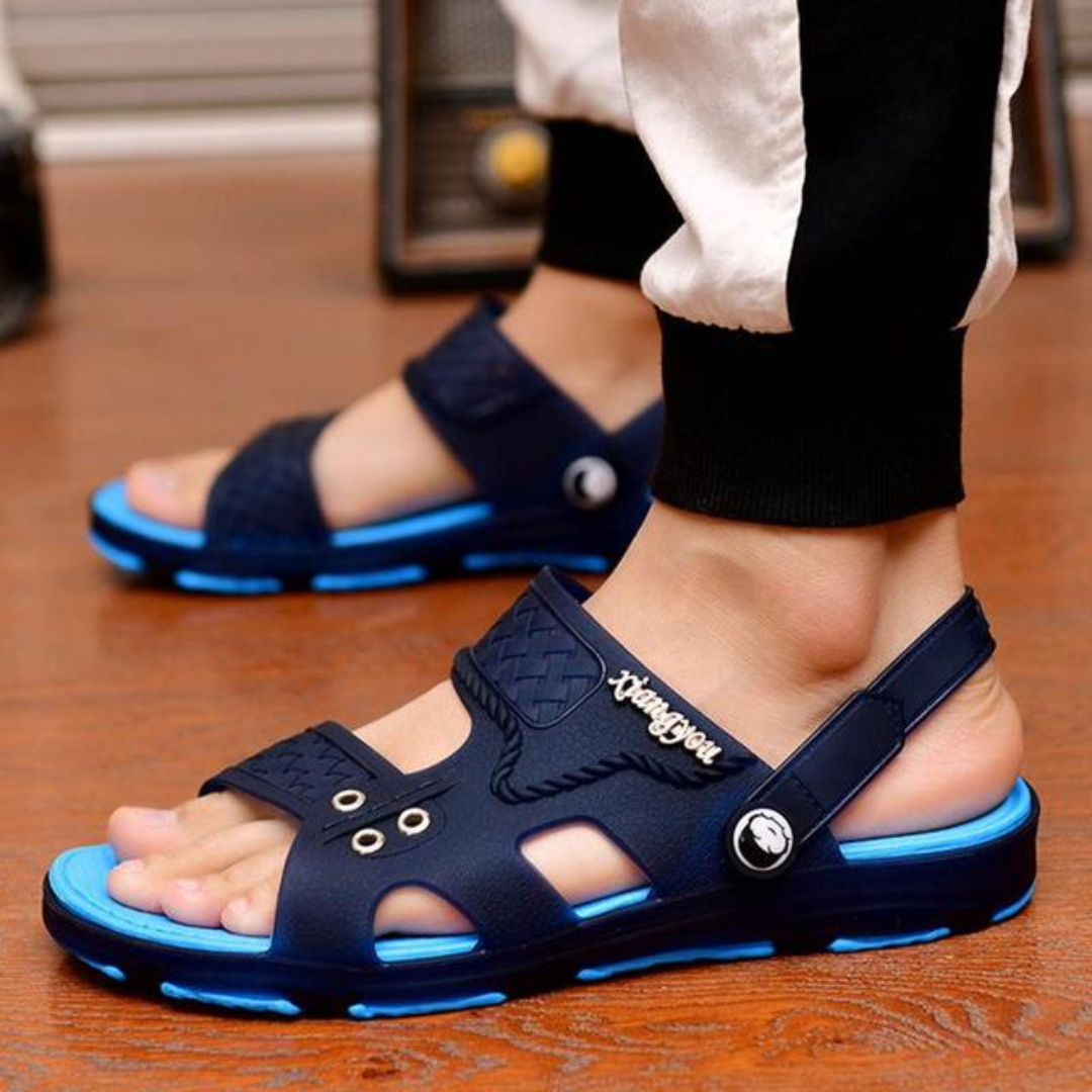 Sandália de Couro Masculina Ortopédica - Imagem 5