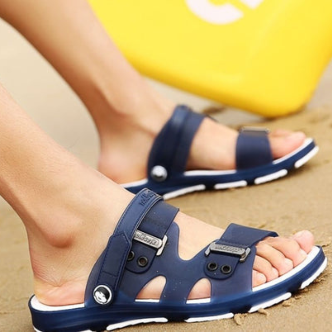 Sandália de Couro Masculina Ortopédica - Imagem 6