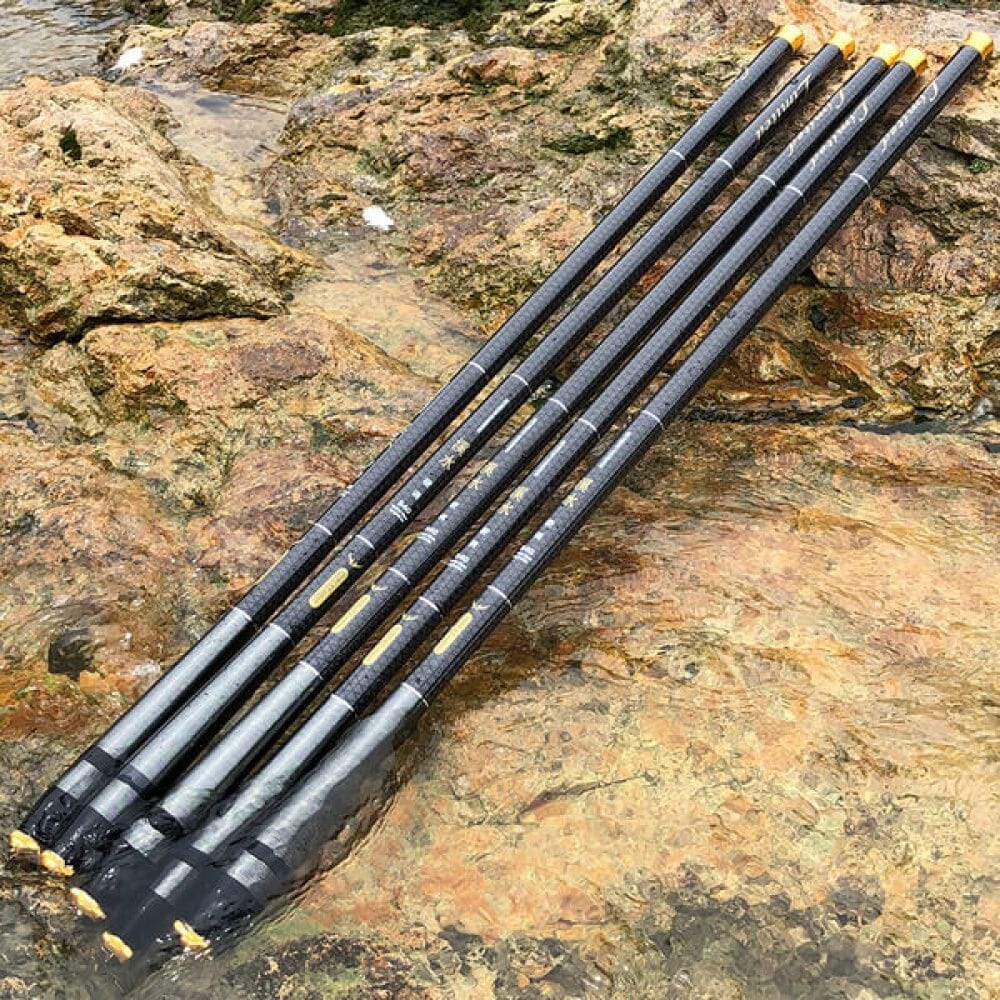 Vara de Pesca Fibra de Carbono Telescópica Ultra Leve - Imagem 2