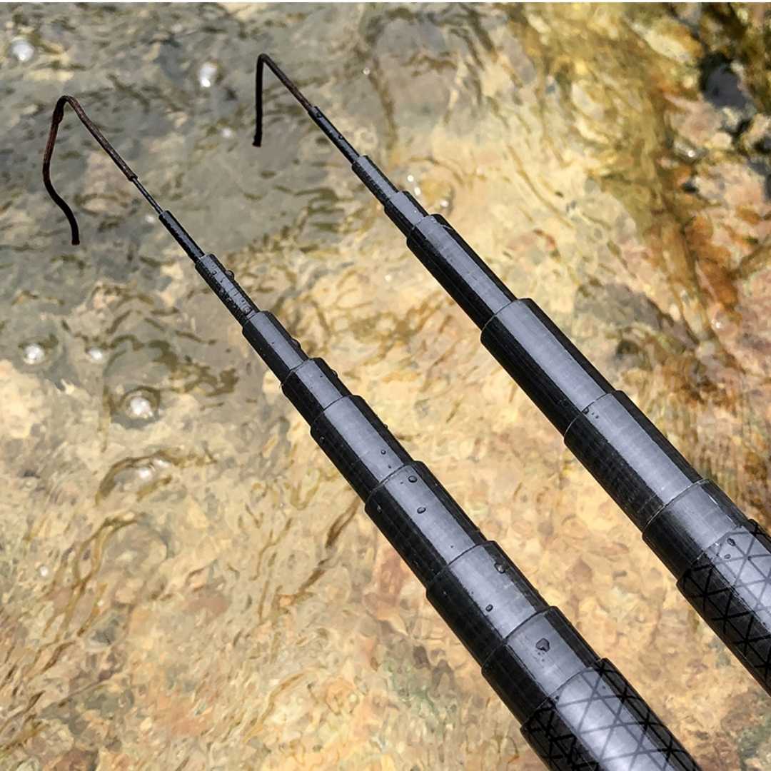 Vara de Pesca Fibra de Carbono Telescópica Ultra Leve - Imagem 6