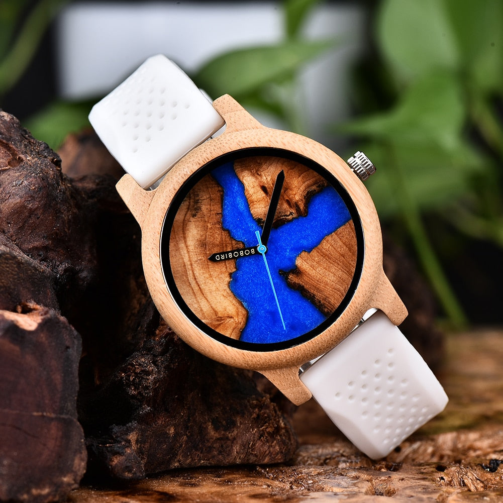 Relógio Masculino Feminino Bamboo Wood - Imagem 13