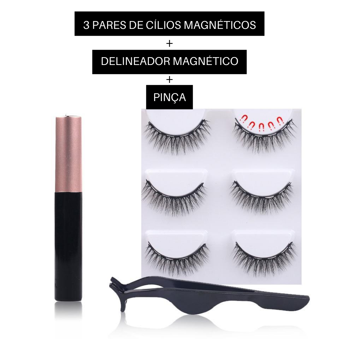 Cílios Magnect Beauty (KIT 3 pares reutilizáveis) - Imagem 3