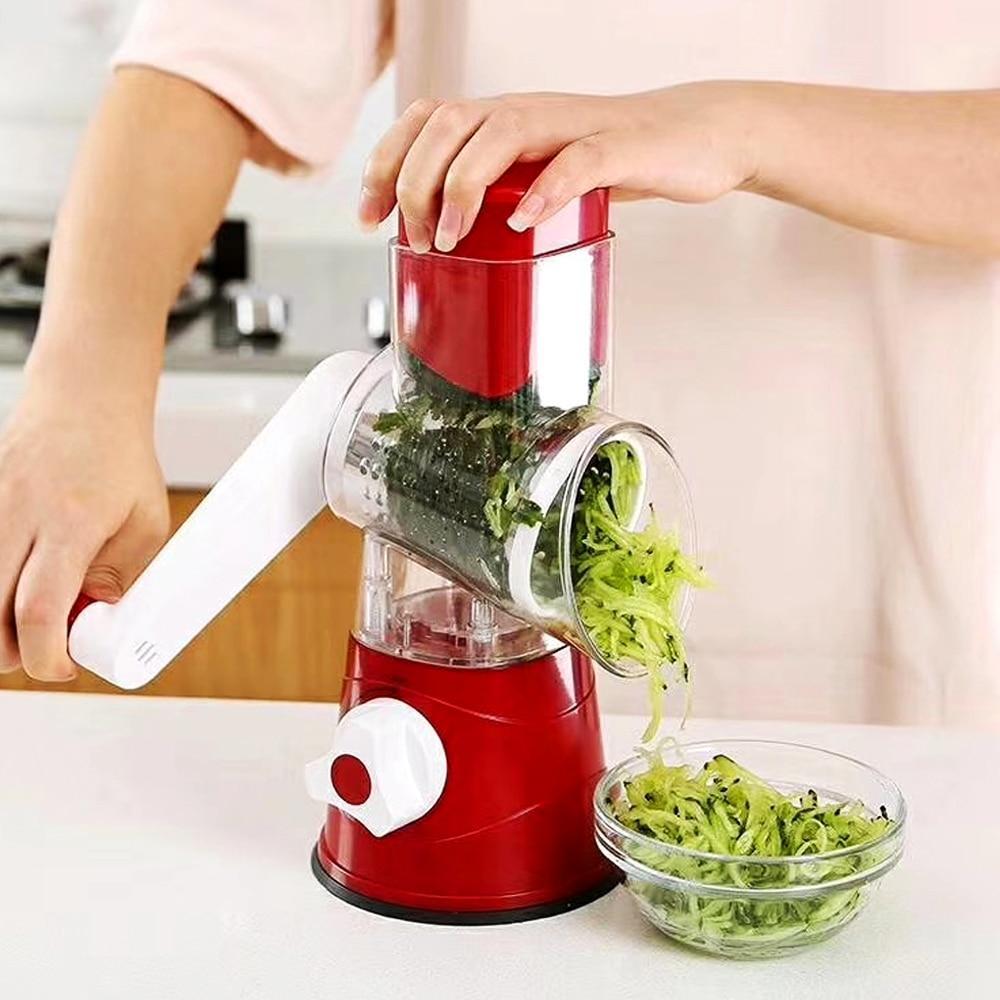 Fatiador de Frutas e Legumes 3 em 1 - Round Slicer - Imagem 5