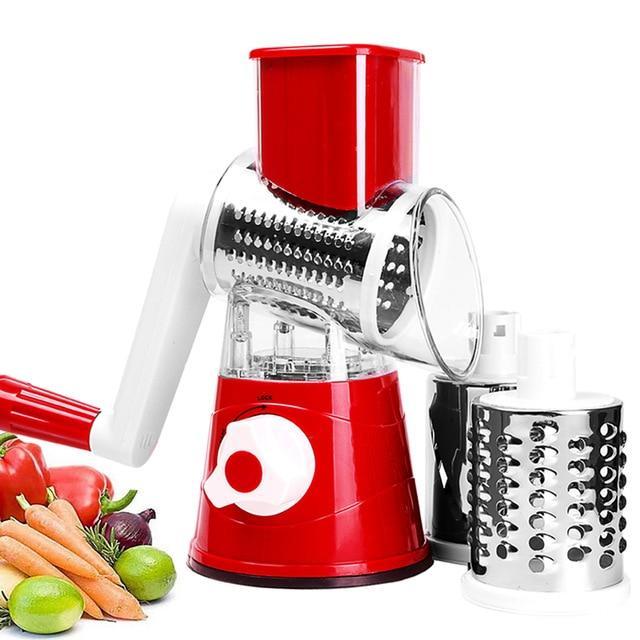 Fatiador de Frutas e Legumes 3 em 1 - Round Slicer - Imagem 4