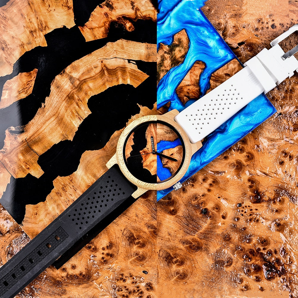Relógio Masculino Feminino Bamboo Wood - Imagem 19
