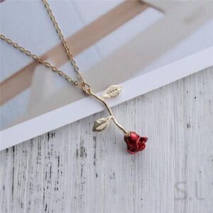 Colar Rose Flower🌹 (Compre 1 Leve 3)