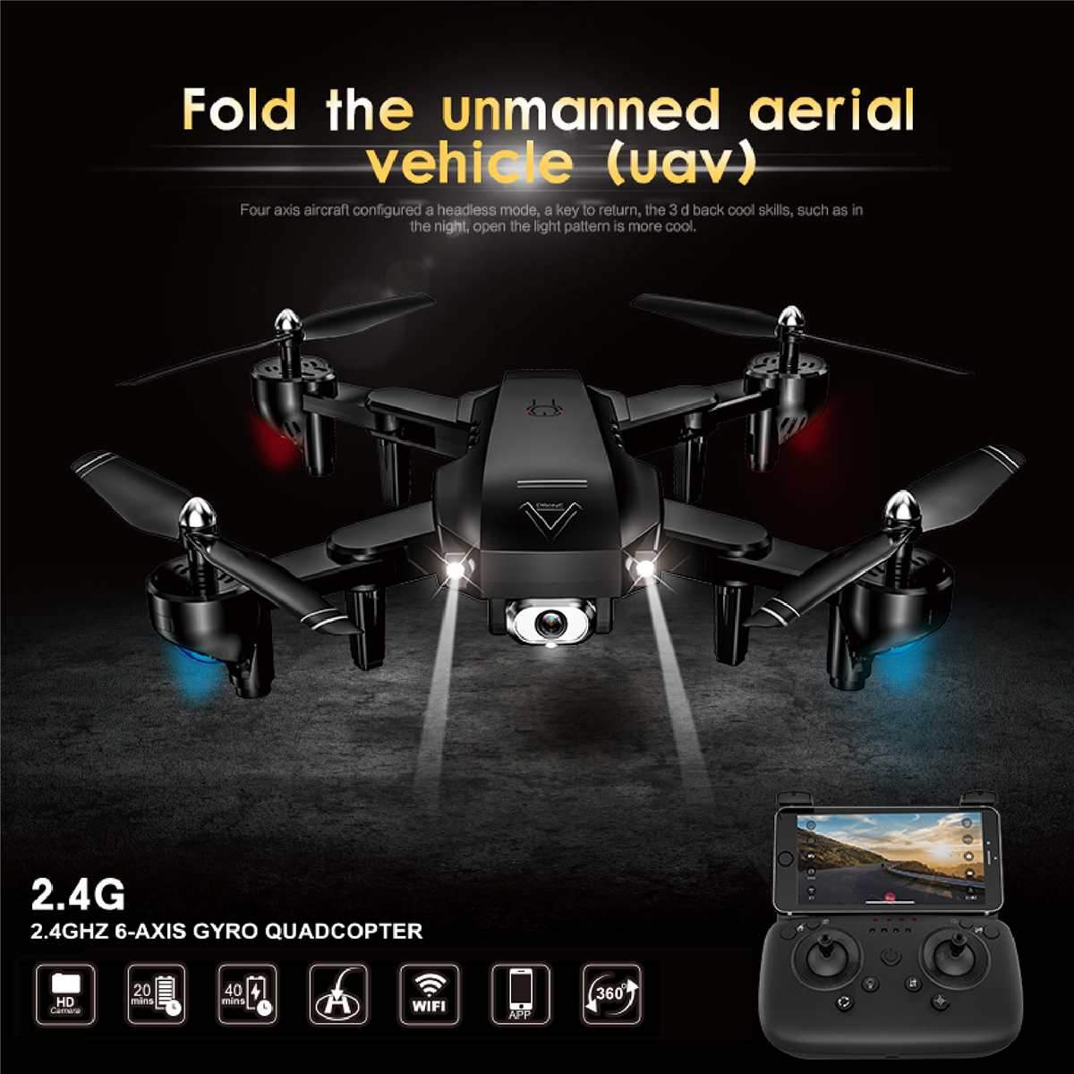 Drone Com Camera HD 1080P L103 GPS WIFI Helicóptero de controle remoto - Frete Gratis - Imagem 2