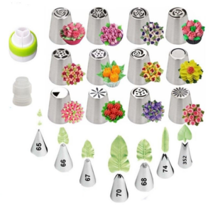 Kit Chef Confeiteiro 32 Pçs - Bicos de Confeitaria Profissional - Frete Gratis
