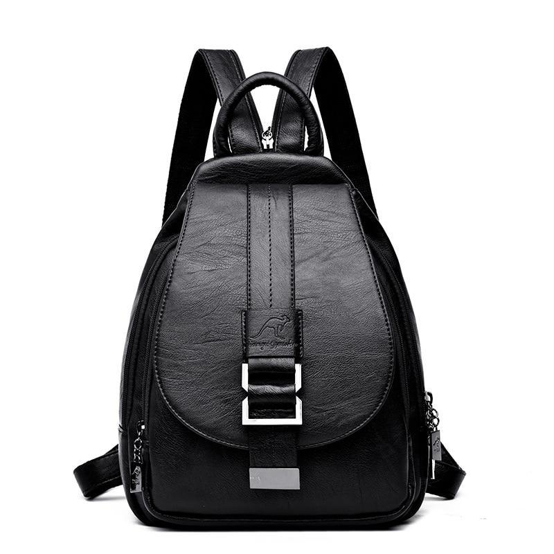 Mochila De Couro Genuíno Leny - Frete Gratis - Imagem 7