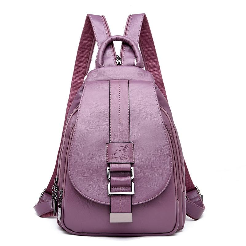 Mochila De Couro Genuíno Leny - Frete Gratis - Imagem 10