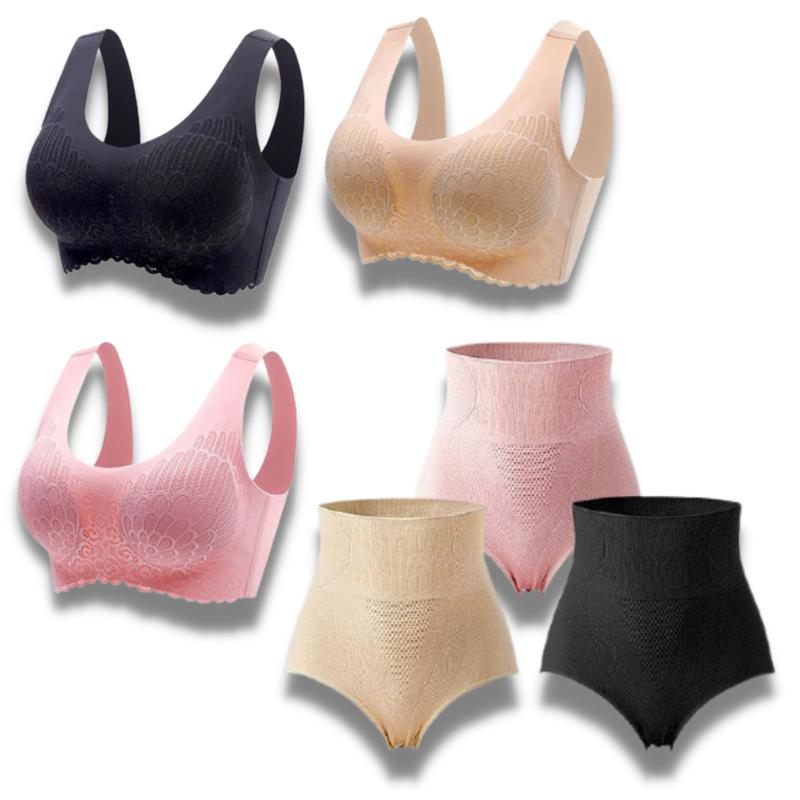 Kit Comfort / 3 Sutiã Top Comfort +3 Calcinhas Modeladoras - Imagem 4