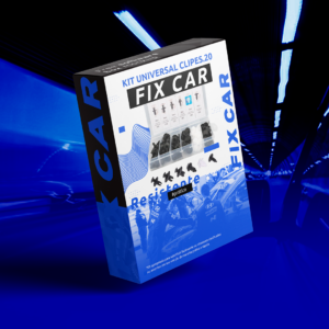 Kit Universal Clipes - Fix Car 2.0 (100 unidades 6 modelos)