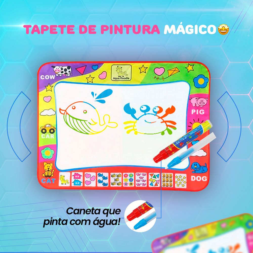 KIT Paint KIDS™ - Tapete Educacional (+ Brinde)