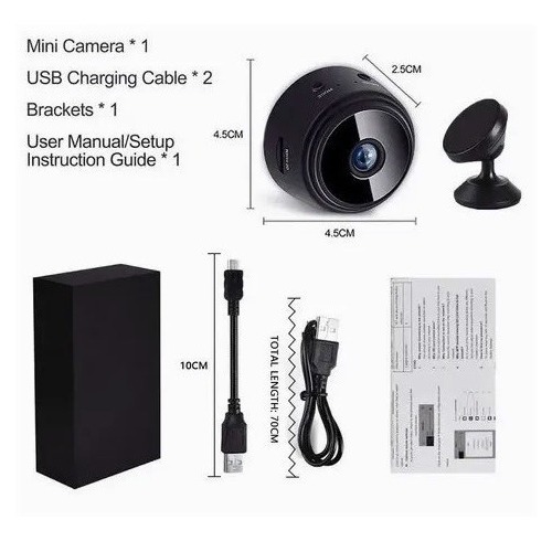 Mini Câmeras De Segurança Wifi 1080p Hd Sem Fio - Imagem 7