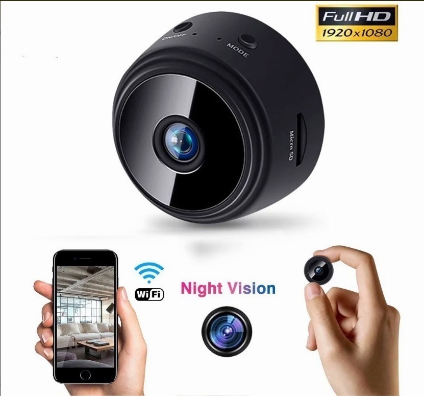Mini Câmeras De Segurança Wifi 1080p Hd Sem Fio
