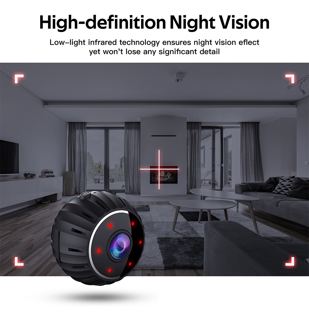 Mini Micro Câmera Monitoramento Espia Segurança Hd Wireless - Imagem 4