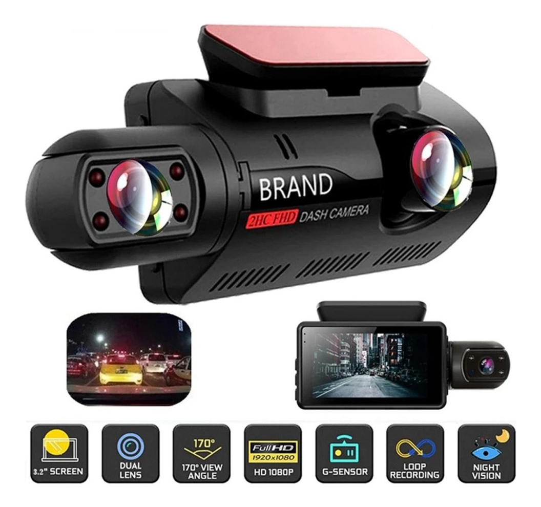Câmera De Carro Dvr Caixa Preta Visão Noturna G-sensor Loop