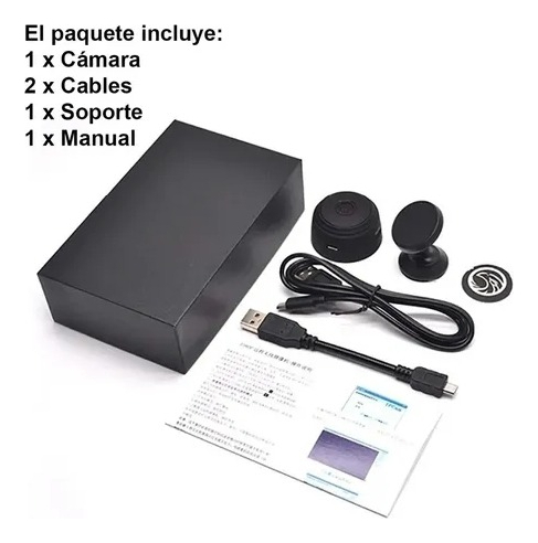 Mini Câmera De Vigilância Wi-fi Corpo Magnético - Imagem 3