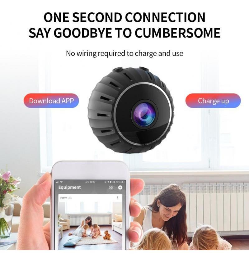 Mini Micro Câmera Monitoramento Espia Segurança Hd Wireless - Imagem 6