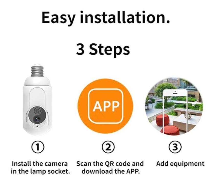 Câmeras De Vigilância Wi-fi Inteligentes Smart Home Mini Câm - Imagem 9