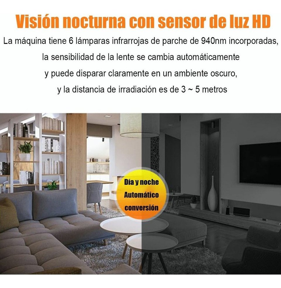 Mini Câmera 1080p Wifi Hd, Câmera De Vídeo De Detecção - Imagem 5