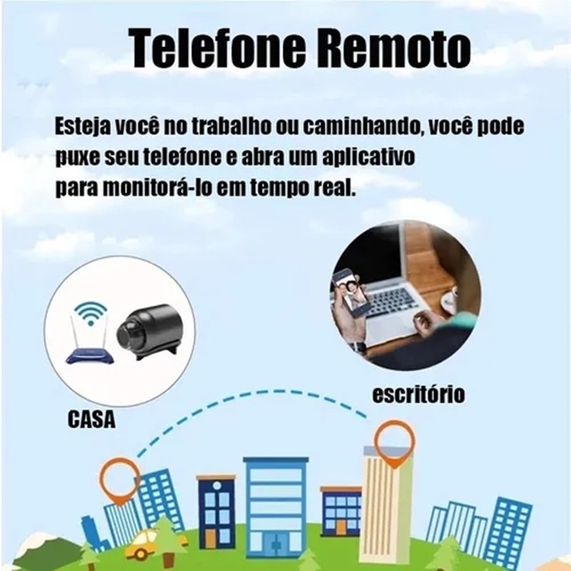 Monitoramento De Câmera Portátil X5 Mini Mini Remote App - Imagem 4