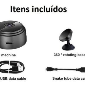 Camera Ip Espiã Wifi A9 Magnética Bateria Portatil Mini