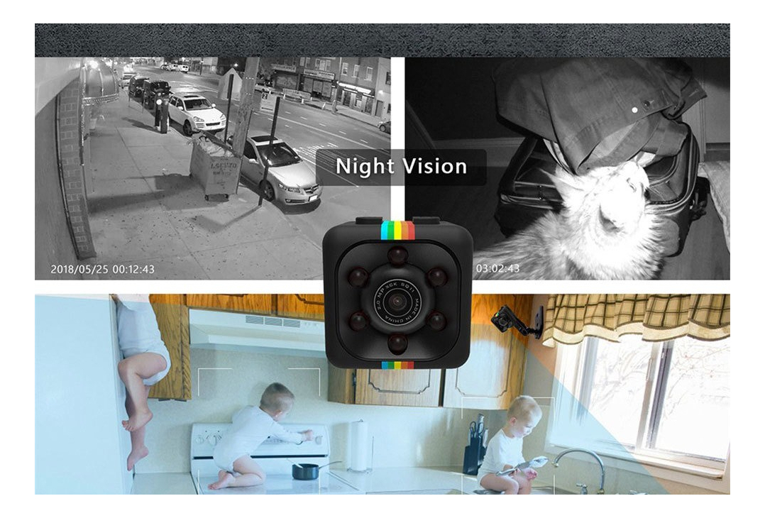 Mini Câmera Hd 1080p Com Sensor De Visão Noturna - Imagem 4